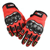 Motorcycle Gloves Men Riding Racing Anti-Slip Hard Shell Outdoor Full Finger Touchscreen Gloves, Size: Average(Red)