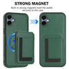 For Samsung Galaxy A04 CX01 Detachable Magsafe Magnetic Card Bag Phone Case(Peacock Green)