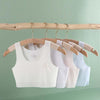 Girls Developmental Bra Big Kids Thin Vest No Trace Underwear, Size: XL/85A(Shallow powder)