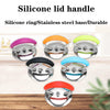 Universal Silicon Pot Lid Handle Kitchenware Accessories, Style: Blue Silicon Ring