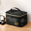 Travel Large Capacity Transparent Mesh Cosmetic Bag, Style: Square