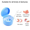 Braces Soaking Storage And Cleaning Box Portable Dental Reservation Case(Light Purple)
