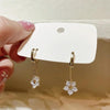 Temperament Ladies Light Luxury Pearl Double Layer Earrings Diamond Earrings, Specification:EH1034