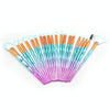 20 in 1 Diamond Handle Eye Brush Multi-functional Makeup Brush, Pink+Blue Handle and Sky Blue Brush
