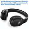 A8 Charging Version Portable Digital Display FM Headphone(Black)