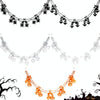 3m Halloween Honeycomb Garland Pendant Spider Bat Party Flag Scene Layout Props(Skull)