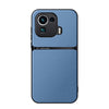 For Xiaomi Mi 11 Pro Litchi Leather Magnetic Full Coverage Shockproof Phone Case(Blue)