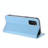 For Samsung Galaxy S20 Embossed Multi-functional Wallet Retro Leather Phone Case(Light Blue)