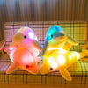 32cm Cute Creative Dolphin Doll Plush Toy Luminous Glowing LED Light Cushion Pillow(Blue)