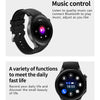 HD Watch X 1.43 inch IP68 BT5.3 Sport Smart Watch, Support Bluetooth Call / Sleep / Blood Oxygen / Heart Rate / Blood Pressure Health Monitor(Black Leather + Black Silicone Strap)