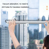 50x125cm Car Summer No-punch Retractable Titanium Silver Sunshade Curtain