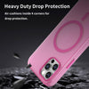 For iPhone 12 Pro MagSafe Frosted Translucent TPU + PC Full Coverage Phone Case(Pink)