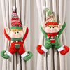 Christmas Decoration Fairy Curtain Buckle Door Hanging(Red)