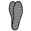 1pairs Bamboo Charcoal Deodorant Comfortable Soft Breathable Insole, Size: 43(Plaid)