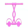 Home Fitness Pedal Tensioner Sit-Up Aid Multifunctional Elastic Rope, Specification Little Waist Crystal (Pink)