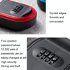 Wall Mounted Key Safe Box - 4 Digit Combination Lock (Black)