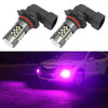 1 Pair 9005 12V 7W Strobe Car LED Fog Light(Pink Light)