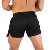 Men Sports Shorts Pants Quick-Drying Marathon Running Three-Point Pants, Size: L(White Without Logo)