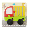 3 PCS Early Childhood Education Wooden Three-Dimensional Jigsaw Puzzle Toy(Y-Truck)