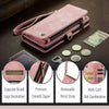 For Samsung Galaxy S25 Ultra 5G CaseMe 008 Detachable Multifunctional Leather Phone Case(Pink)