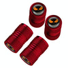 4pcs /Set Lantern Ghost Head Tire Modified Valve Cap(Red)