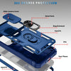For Samsung Galaxy A26 5G Sliding Camshield TPU + PC Phone Case with Holder(Navy Blue)