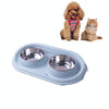 Anti-Skid Dog & Cat Bowl, Blue, Stainless Steel, Leakproof