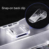 Car Multi-functional Glasses Case Sunglasses Storage Holder with Card Slot, Diamond Style (Transparent)