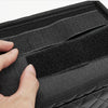 Car Armrest Box Folding Storage Box Multifunctional Water Cup Holder(Leather Pink)