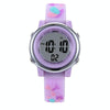 JNEW A86628 Student Cartoon 3D Butterfly Multi-Function Waterproof LED Sports Electronic Watch(Light Purple)