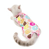 Cat Recovery Suit, Female, M (Donut Print), Breathable Cotton, Anti-Lick