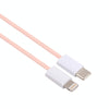 20W PD USB-C / Type-C to 8 Pin Data Cable, Cable Length: 1m(Pink)