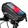 WILD MAN X1 1L EVA Hard Shell Bicycle Phone Touch Screen Handlebar Bag Waterproof Cycling Bag(Red)