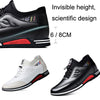 Men Spring Shoes Inner Height Increase Casual Sneakers, Size: 39(Black 8cm)