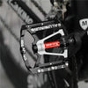1pair WEST BIKING YP0802083 Mountain Bike Aluminum Alloy Pedal Lightweight Bearing Foot Pedal(Black)