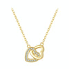 Love S925 Sterling Silver Lady Necklace (Gold)