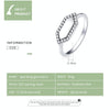 S925 Sterling Silver Shining Geometry Women Ring, Size:7