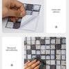 20 PCS / Set 3D Wall Stickers Bathroom Kitchen Waterproof And Oil-Proof Self-Adhesive Wallpaper Tile Stickers(MSK-014)