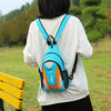 O-TBOST Outdoor Casual Multifunctional Crossbody Backpack(Sky Blue And Yellow)