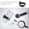 Cycling Bicycle Coffee Cup Holder Milk Tea Cup Holder Aluminum Alloy Bottle Holder(Black)