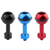 PULUZ 1/4 inch Screw Aluminum Ball Adapter Mount for GoPro, Insta360, DJI and Other Action Cameras, Diameter: 2.5cm(Black)