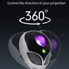 YHD001 Alien Star Projection Light Atmosphere Night Light(Silver Black)