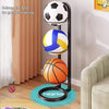 Basketball Storage Rack Volleyball Stand Holder, Spec: 2 Layers Black