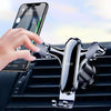 BUDK Triangle Gravity Sensor Car Phone Bracket Car Air Vent Navigation Holder, Model: Bent Suction Cup Base Model