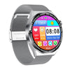 HDT MAX 1.60 inch Silver Dial Milan Steel Band IP68 Waterproof Smart Watch Support Bluetooth Call(Silver)
