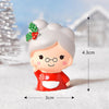 3pcs Christmas Lovely Micro Landscape Snow Ornament Decorative Accessories, Style: No.12 Waving Grandma