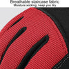 1pair Children Full Finger Breathable Anti-Fall Riding Gloves Outdoor Bicycle Protective Gloves, Size: S(Red And Black)