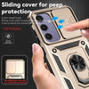 For Samsung Galaxy S24 FE 5G Sliding Camshield Holder Phone Case(Gold)