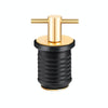 Marine Motorboat Deck Cross Drain Plug Screw, Size: Copper For 32mm