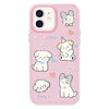 For iPhone 11 Skin Feeling Jelly TPU Hybrid PC Phone Case(Love Puppy Pink)